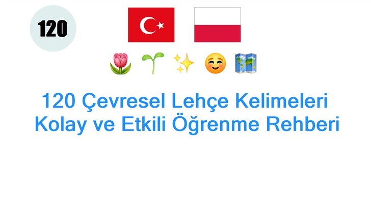 120 Çevresel Lehçe Kelimeleri: Kolay ve Etkili Öğrenme Rehberi